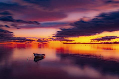 Atardeceres Llenos De Color En El Delta Del Ebro