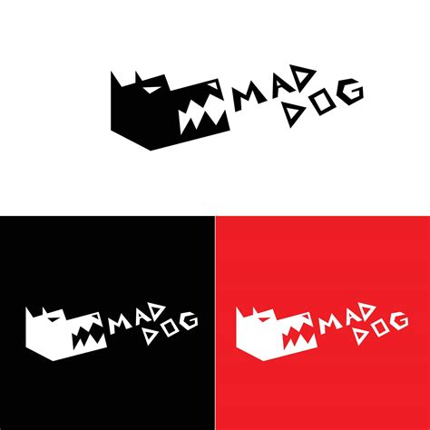 mad dog logo isolated on white background 8962921 Vector Art at Vecteezy