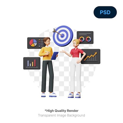 Premium Psd Marketing Strategy D Illustration Premium Psd