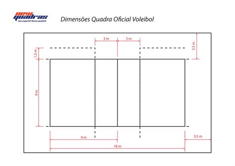 Medida Da Quadra De Voleibol Fdplearn