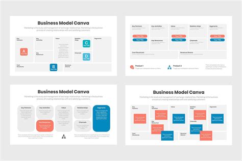 Business Model Canva Infographics Slidequest