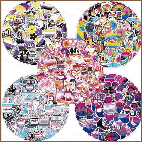 Sy PCS GAY LGBT Pride Parade Graffiti Stickers Suitcase Refrigerator