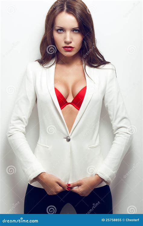 Closeup Portrait Of Sexual Brunette Woman Stock Image Image Of Person Sensual 25758855