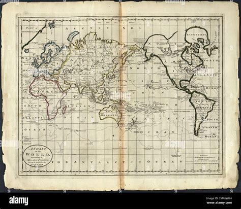 A Chart Of The World According To Mercators Projection Shewing The