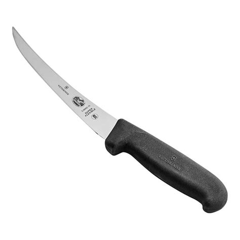 Victorinox 6 Super Flexible Curved Boning Knife With Black Fibrox