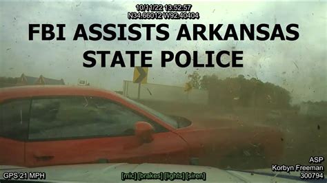 Fbi Teams Up With Arkansas State Police On Pursuit And Pit Of Fleeing