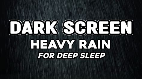 Say Goodbye To Insomnia With Dark Screen Rain Sounds For Sleep