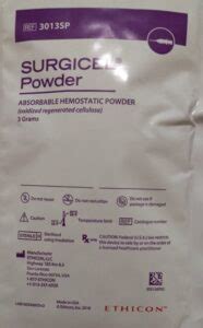 Ethicon 3013SP Surgicel Powder-3 Grams