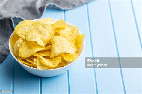 Crunchy Potato Chips Potato Crisps Stock Photo Download Image Now