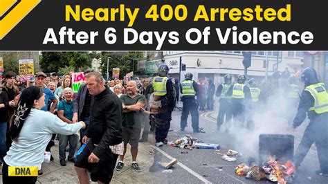 Uk Riots 400 Arrested Widespread Vandalism Hits Shops Cars And