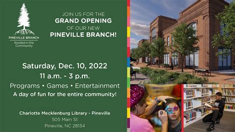 Grand Opening Of Pineville Branch Of Charlotte Mecklenburg Library Dec