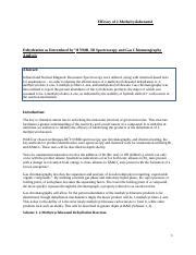 Efficacy of 2-Methylcyclohexanol Dehydration as Determined by 1H NMR IR ...