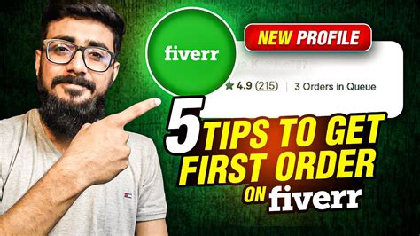 5 Tips To Get 1st Order On Fiverr How To Get Orders On Fiverr YouTube