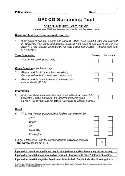 Cognitive Assessment Tool Kit