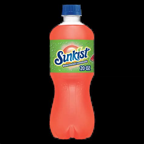 Sunkist Watermelon Lemonade 20 Oz Bottle Walmart