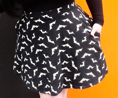 Sourpuss Luna Bats Skater Skirt