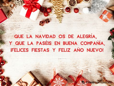 Que la Navidad os de alegría Frases con Emoción