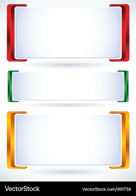 3d Banner Royalty Free Vector Image Vectorstock