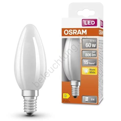 LED Glühbirne B35 E14 5 5W 230V 2700K Osram Beleuchtung de