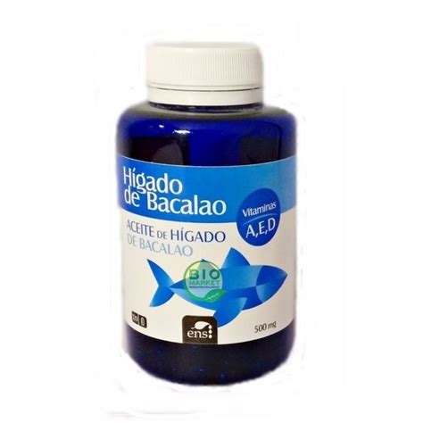 Aceite de Hígado de Bacalao 500 mg 120 Perlas Ens Bio Market