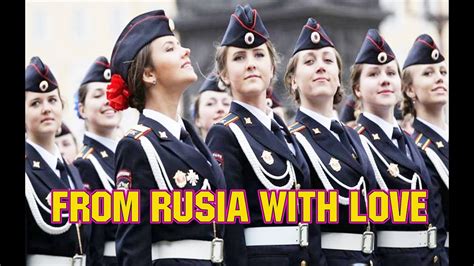 Russian Female Soldiers Military Parade