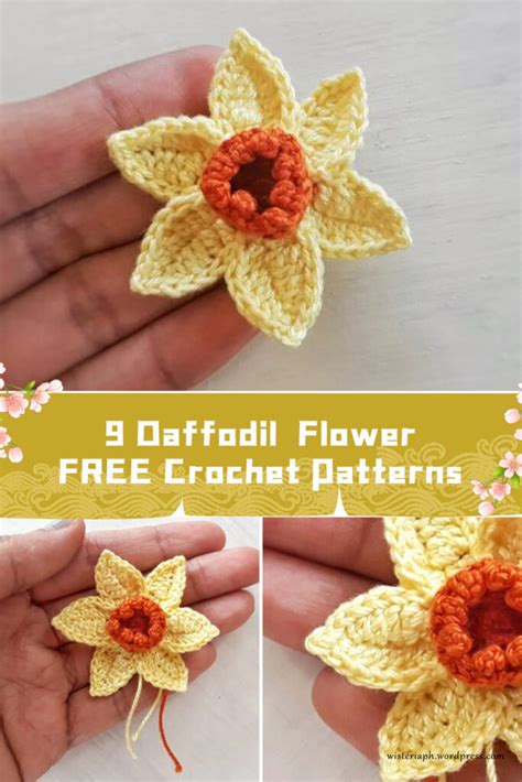 Daffodil Flower Crochet Patterns Free Igoodideas