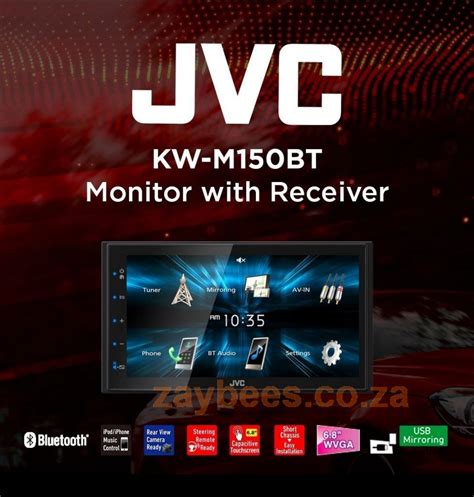 JVC KW M150BT 6 8 2DIN RDS MULTIMEDIA TOUCHSCREEN BLUETOOTH RECEIVER