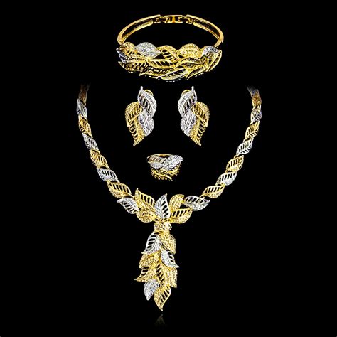 Dubai Gold Plated Piece Jewelry Set With Speedy Delivery