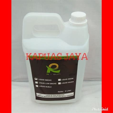 Jual Liquid Smoke Atau Cairan Mesin Asap Isi 5 Liter Plus Packing Kayu