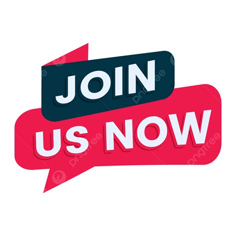 Join Us Now Label Clipart Vector Label Clipart Transparent Join Us