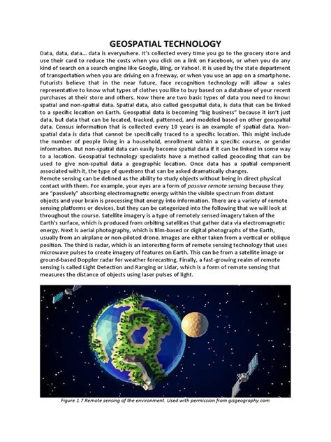 Geospatial Technology | Download Free PDF | Geographic Information ...