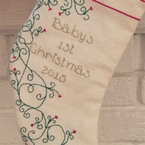 Babys First Christmas Cross Stitch Pattern Etsy