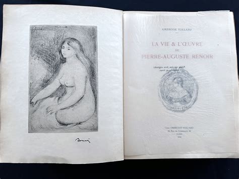 La Vie Et L Oeuvre De Pierre Auguste Renoir Deluxe With All Prints In