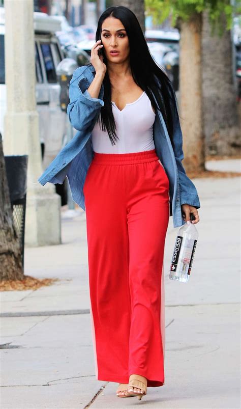 Nikki Bella in Red Pants-11 | GotCeleb