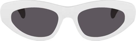 AlaÏa White Retro Cat Eye Sunglasses Aa0058s Inc Style