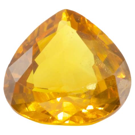 099 Carat Natural Yellow Sapphire Precious Loose Gemstone