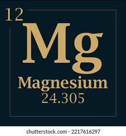 Symbol Element Magnesium Atomic Mass Number Stock Vector (Royalty Free) 2217616297 | Shutterstock