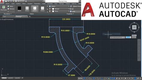 AUTOCAD 2D DRAWING FOR BEGINEER IN AUTOCAD 2018 AUTOCAD TUTORIAL