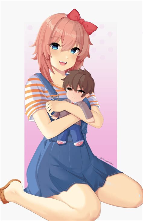 Sayori With A Cute Doll Kamisatoyuu Rddlc