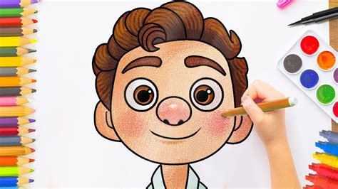 Como Dibujar A Luca De Disney How To Draw Luca Youtube