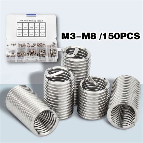 Pcs Stainless Steel Wire Thread Insert Repair Kit M Thread Repair