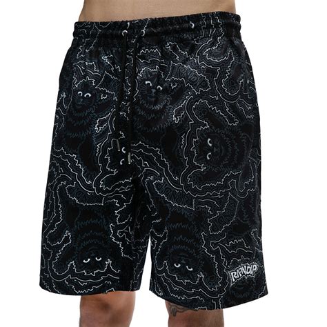 Ripndip Big Pussy Energy Swim Shorts Black Popcorn Store