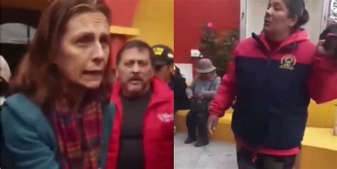 Mujer azangarina enfrentó a la ministra de vivienda Hania Pérez De