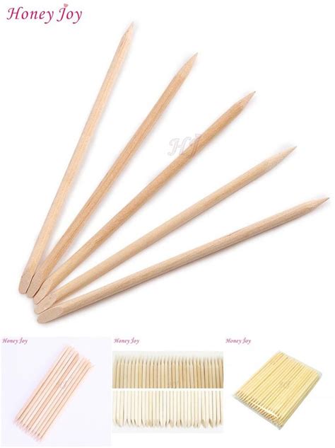 Visit To Buy 100pcs Nail Art Orange Sticks Wood Cuticle Pusher