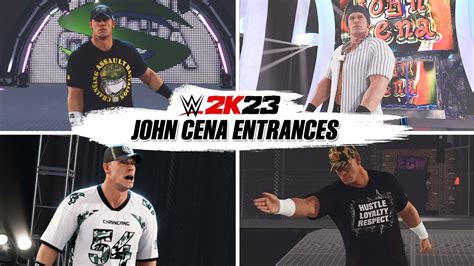 Wwe K All John Cena Entrances In Classic Arenas Youtube