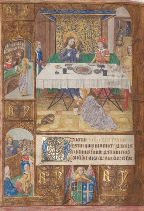 The Last Supper Of Jesus In An Illuminated Manuscript