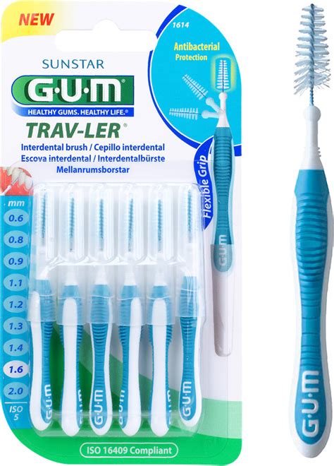 GUM Cepillo Interdental TRAV LER 1 6 Mm Azul 6 Uds Desde 4 29