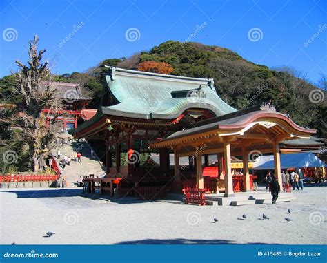 Hachiman Shrine - Kamakura, Japan Editorial Image - Image of traveling ...