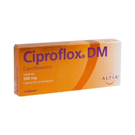 Ciproflox DM 500 Mg 7 Tabletas