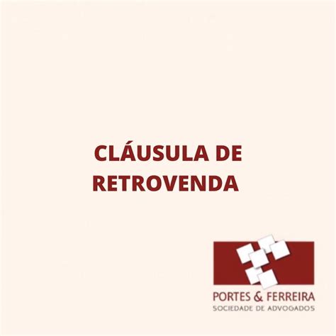 Cláusula De Retrovenda